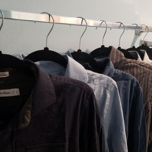 Men's M Name Brand 7 Shirt Clothes Lot